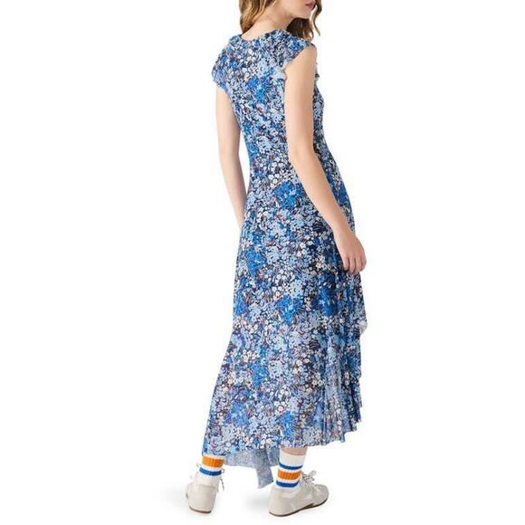 Steve Madden Women's Blue Hattie High-Low Dress Size L NWT $89 - Picture 2 of 7